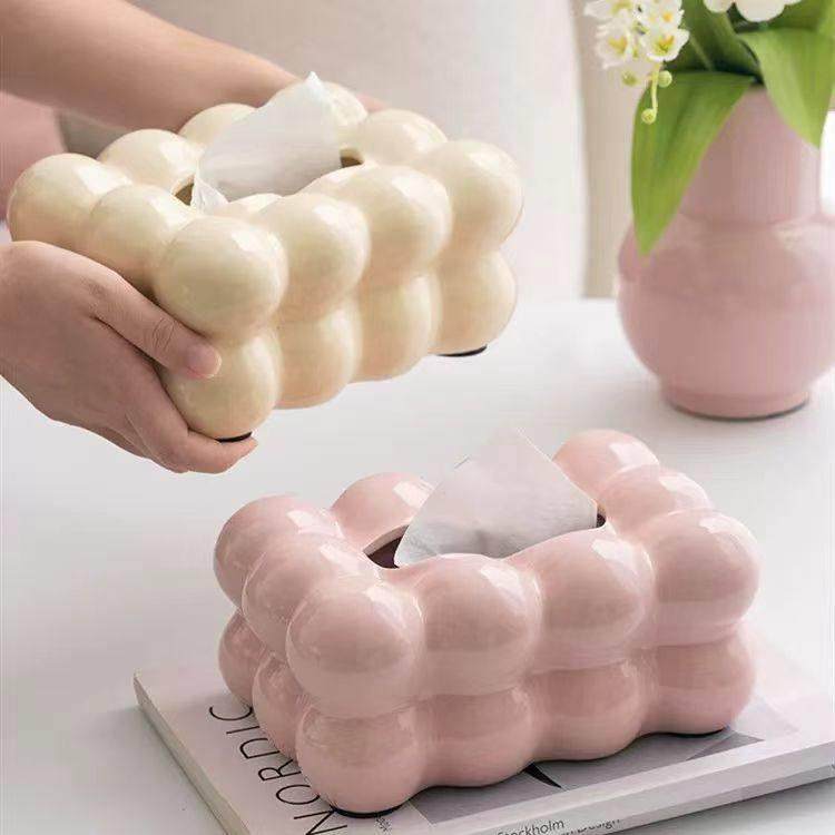 北欧家居轻奢陶瓷纸巾盒摆件客厅高档卫生纸盒创意家用高级感餐桌,家居饰品,装饰纸巾盒,淘宝优惠券,粉丝福利购,淘宝优惠卷