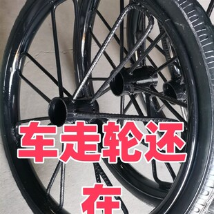 工地斗车实心轮胎子手推车斗车建筑工地加重工地斗车轮子实心轮胎