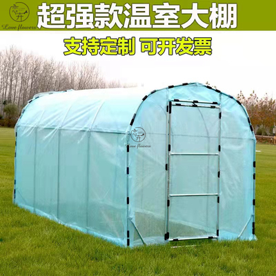 温室大棚园艺专用庭院家用花棚暖房花卉冬季保暖保温镀锌钢管温棚