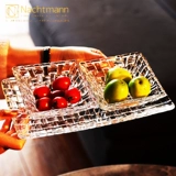 Немецкий импортный хрустальный стеклянный тарелка для фруктов Nachtmann, десертная ваза для сухих фруктов, ведро для фруктов, ваза для закусок, ваза для фруктов, набор из 3 предметов