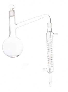 装0冷凝置l装 蒸置 m0全l蒸馏 馏烧瓶m馏0器全玻璃50玻蒸蒸10馏管