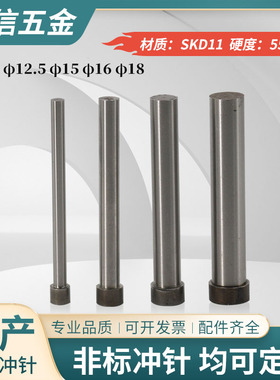 13特长国产加长冲针SKD11冲头12.5 15 16 18*110 120 130 140 150