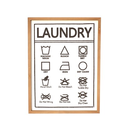 爱上花园 园艺杂货 家居露台装饰挂件 木框LAUNDRY挂画牌子