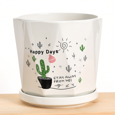 特大号花盆陶瓷大号清仓带托盘创意个性特价家用吊兰绿萝多肉包邮