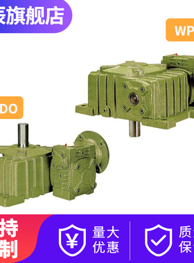 WPEDO WPEDX100-155蜗轮蜗杆减速机双极立式变速箱大速比齿轮箱