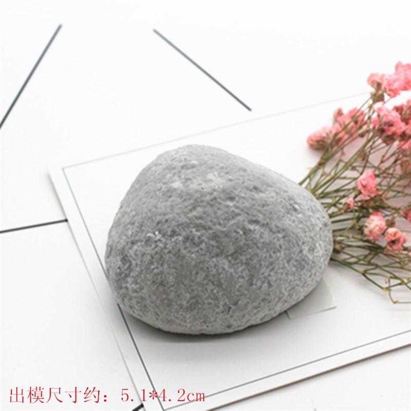 C986石头蜡烛模具 香薰石膏模具 手工皂模 车载摆件硅胶模具