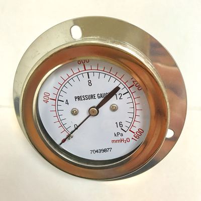 Pressure gauge 0-16kpa 1600mmh2o 背后外壳直径62mm 牙m14x1.5