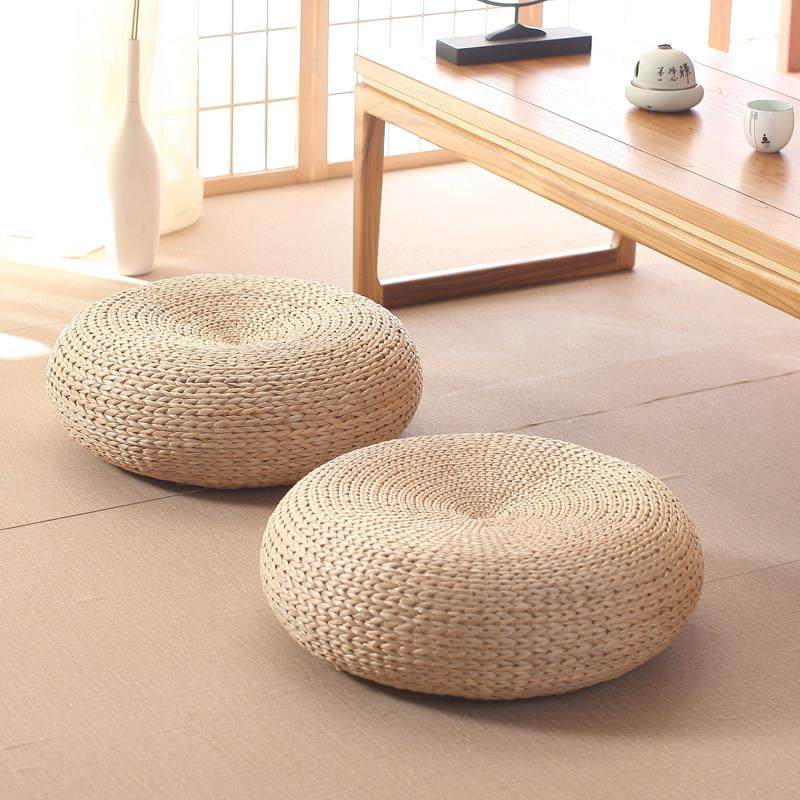 日式草编蒲团坐垫加厚家用茶道藤编榻榻米打坐禅修垫地板草垫子,居家布艺,蒲团,淘宝优惠券,粉丝福利购,淘宝优惠卷