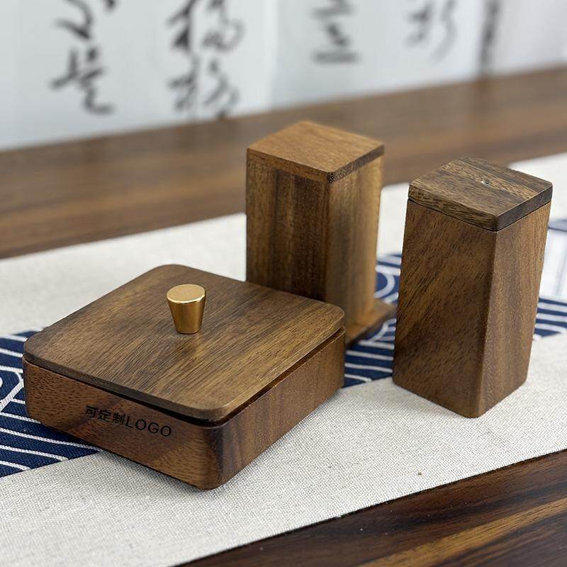 酒店高档实木牙线收纳盒桌面高级感牙签筒创意个性轻奢简约棉签盒,收纳整理,牙签盒,淘宝优惠券,粉丝福利购,淘宝优惠卷