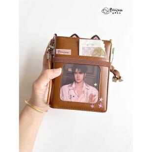 百灵公主M5A7pu活页手账本大环皮质活页本外壳手感超好随身记事本