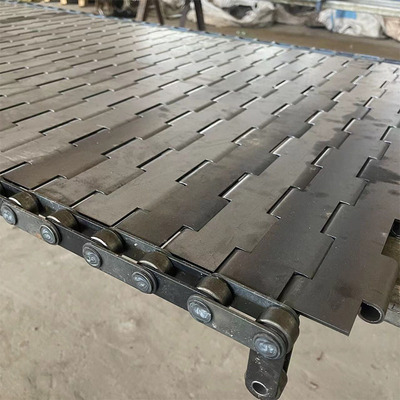 碳钢链板玻璃品金属输送板链蔬菜脱水食品冷冻冲孔不锈钢传动链板