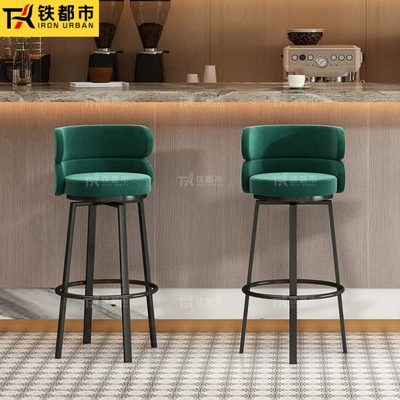 吧台椅旋转前台高级专用坐感收银台靠背酒吧轻奢岛高脚凳家用椅子