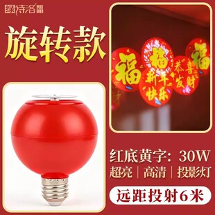 【下单立减50】春节过年彩灯自动旋转款高清投影福字灯_YT