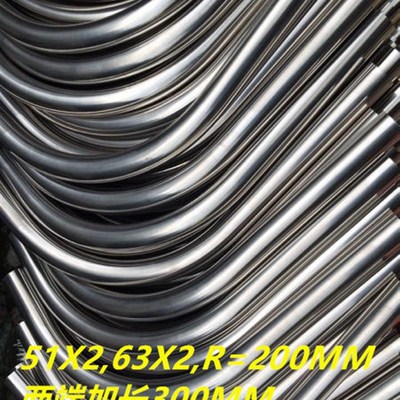 厂家弯管加工 不锈钢240目抛光加长直段弯管 管道连接器配套弯管