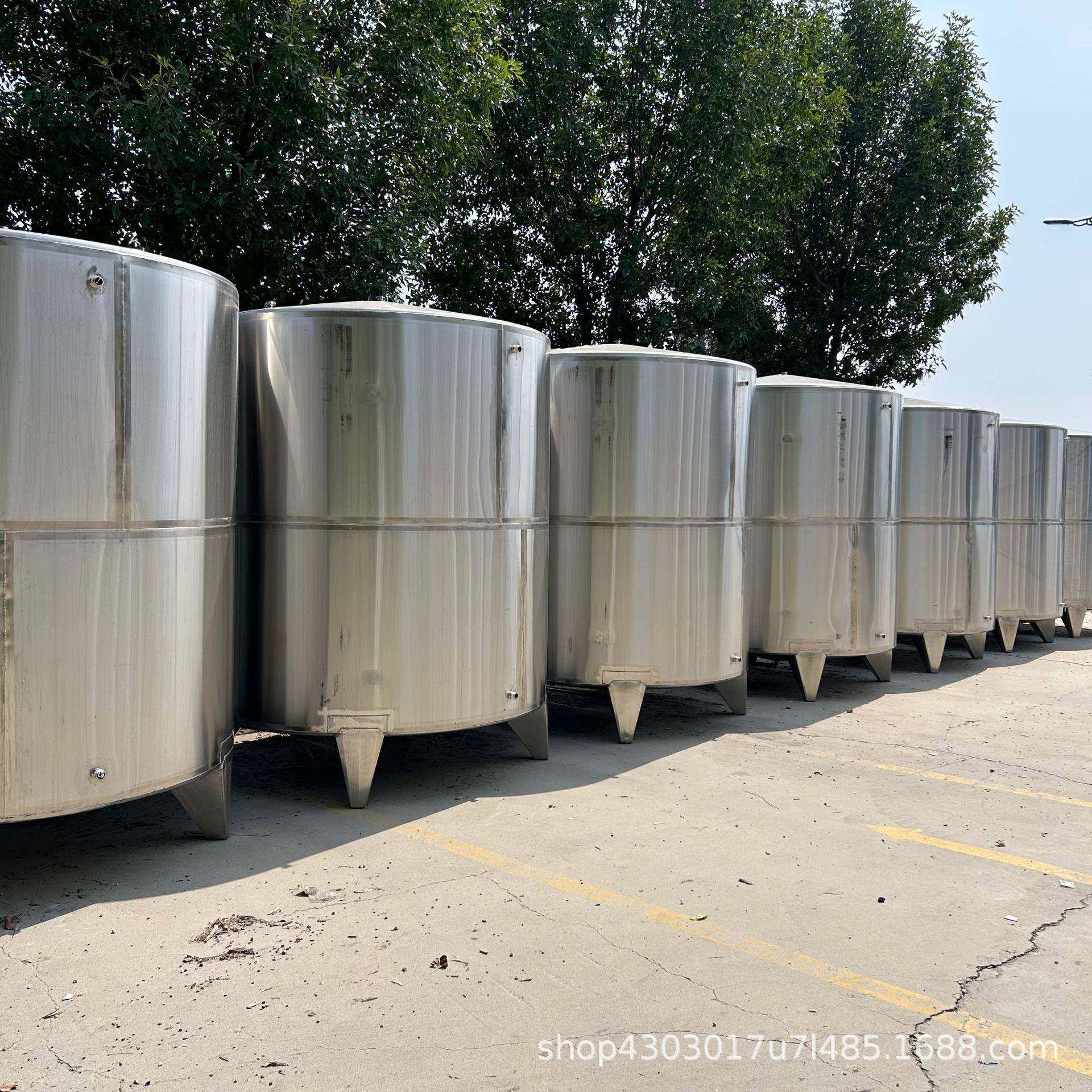 10立方不锈钢储水罐卫生级蒸馏水储蓄罐热水保温罐双层加厚