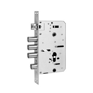 智能密码 圆柱锁体有钩锁 指纹锁体室内外6068型防盗门不锈钢锁体