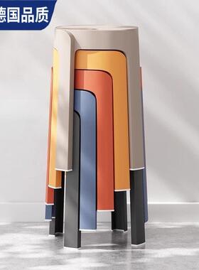 Monroe德国简约现代餐椅轻奢椅子家用北欧餐桌椅休闲 椅可叠放凳