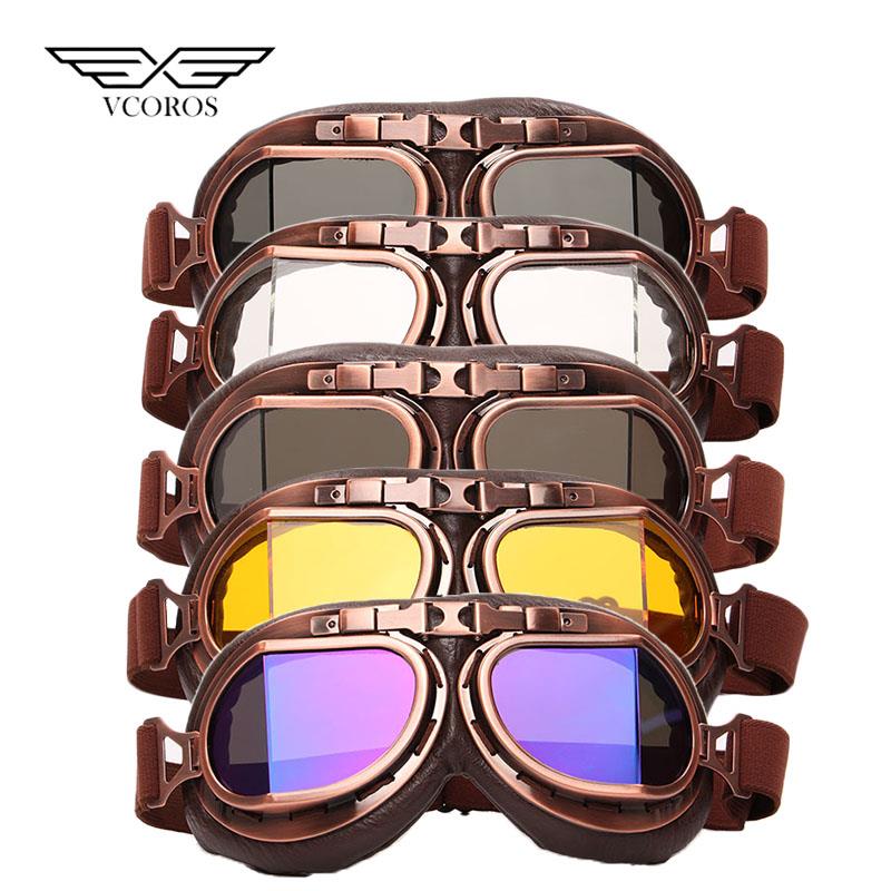 哈雷摩托车头盔风镜越野赛车复古风镜户外防风眼镜骑行防尘护目镜