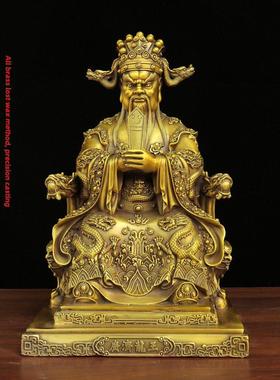 广济龙王铜像精工全铜五台山广济龙神财神家佛堂供奉