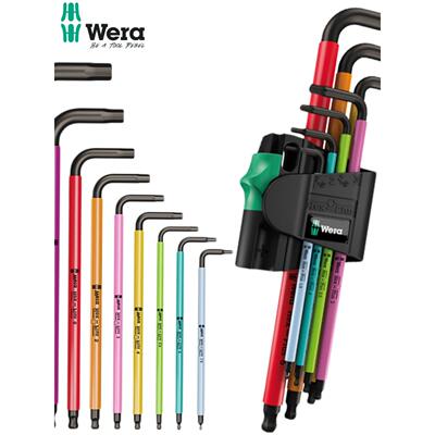 德国Wera Wera球头六角扳手进口单扩展彩色圆体六角键950Spkl