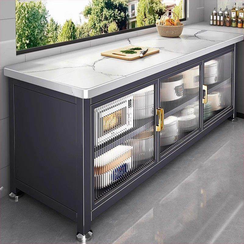 餐边柜厨房置物架落地多层岩板收纳柜多功能微波炉烤箱切菜储物柜,厨房/烹饪用具,厨房置物架/置物柜/角架,淘宝优惠券,粉丝福利购,淘宝优惠卷