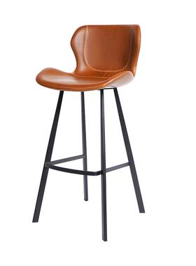 和顿 意式吧台椅 家用高脚凳酒吧椅厨房靠背现代简约北欧皮质720A