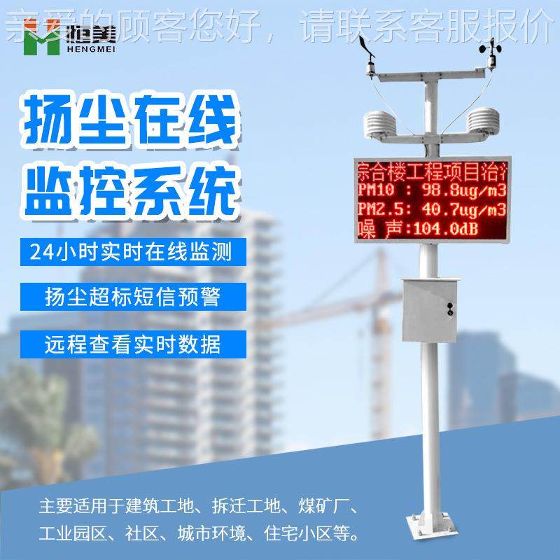 扬尘监在噪HM-YC0线测红声外系统工地贝塔射线检测仪污染pm10监测