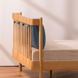 童伴儿童床 致家家居 榉木小床单人床小孩床男女孩床实木儿童床