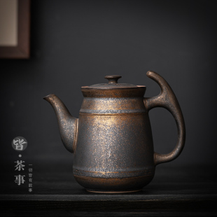 功夫茶具客厅大号大容量餐厅冷水壶花茶壶 复古泡茶壶单个家用中式