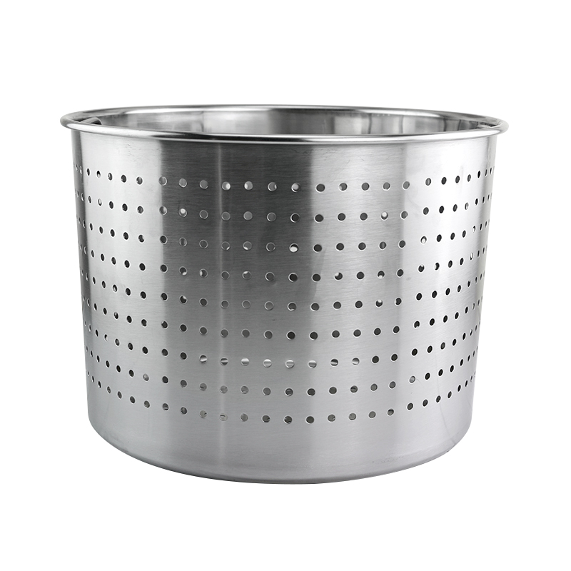 不锈钢漏桶加厚汤桶圆形多用过滤桶洗菜桶卤锅漏盆龙虾桶消毒桶