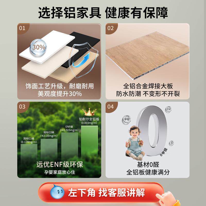 上海定做全铝合金衣柜奶油风平开门法式金属衣橱全铝家具全屋定制
