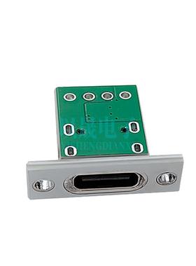 TYPEC母座16P转接板带白板仔USB测试板DIY充电数据