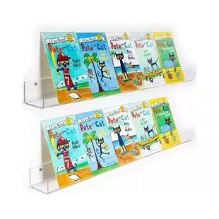 墙面书架物品收纳展示架亚克力壁挂置物架手办透明挂式摆件收纳架