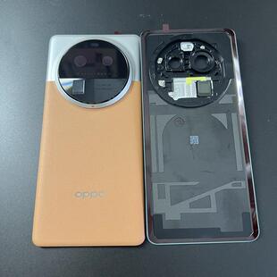 适用OPPOFindx6原装玻璃后盖 findx6pro纯原厂拆机电池背盖后壳中框