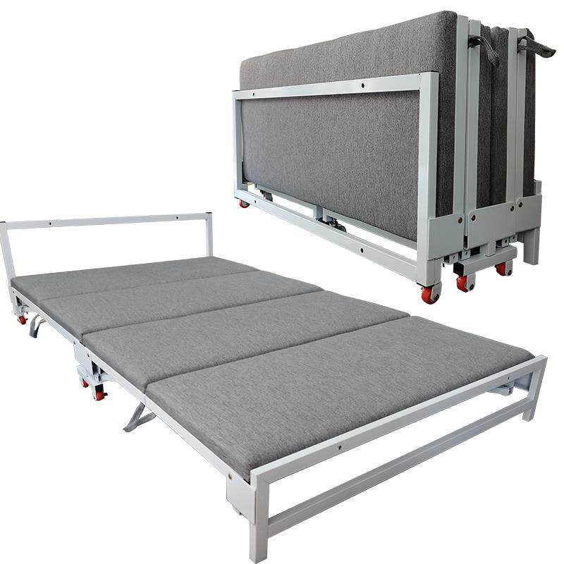 四折折叠床家用小户型多功能可伸缩不占地方的抽拉式隐形床带轮子
