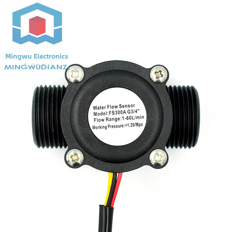Yf-S201水流量传感器4/6点G1/2/3/4接口Fs300A饮水机大厅流量计