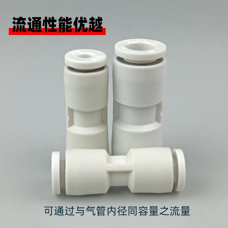 迷你型气动快接头PGPU2/3/4/5/6气管直通快速快插变径管接元件