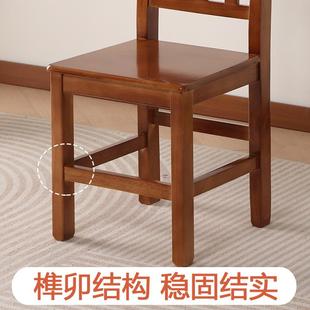 实木小凳子客厅靠背椅子全橡胶木家用成人儿童幼儿园学习换鞋 矮凳