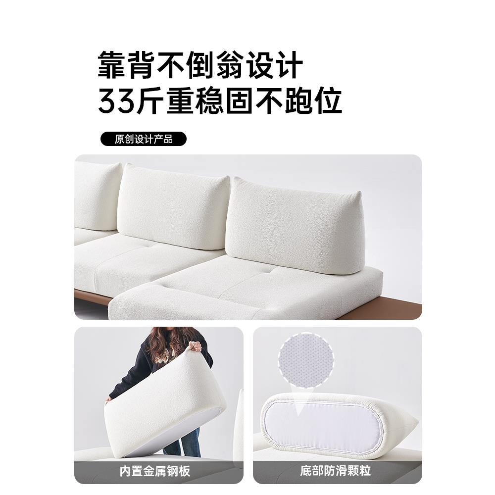 百变灵动岛沙发极简创意设计师新款多功能调节可旋转直排布艺沙发