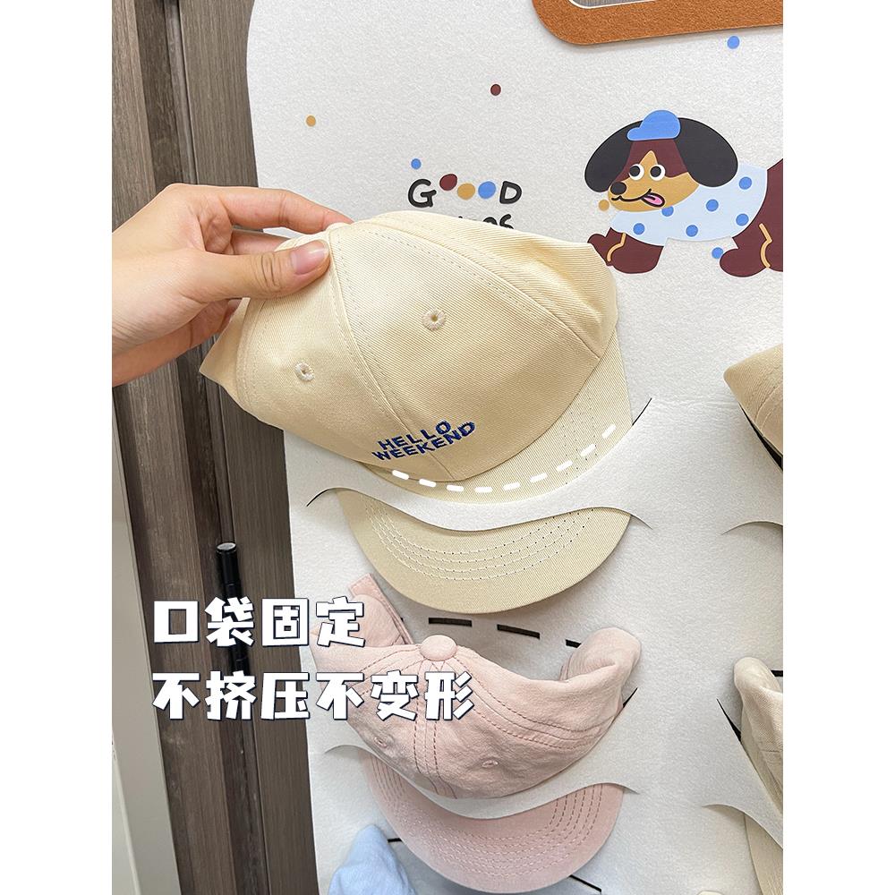 挂帽子收纳神器毛毡挂架置物架衣柜整理家用棒球帽子架收纳架挂钩