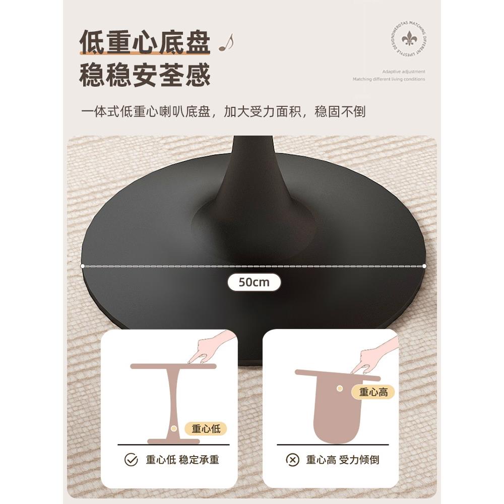 异形桌子郁金香阳台白色休闲奶茶咖啡桌洽谈桌椅组合家用圆形餐桌