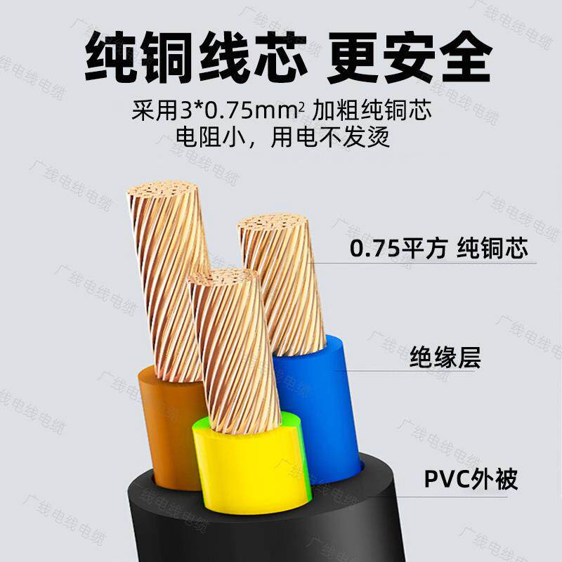 电脑主机一分二电源线梅花品字尾三孔插头显示器一拖二适配器双头