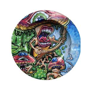 创意烟灰缸马口铁烟碟醒草收纳托盘酒吧雷鬼风家用客厅办公室潮流