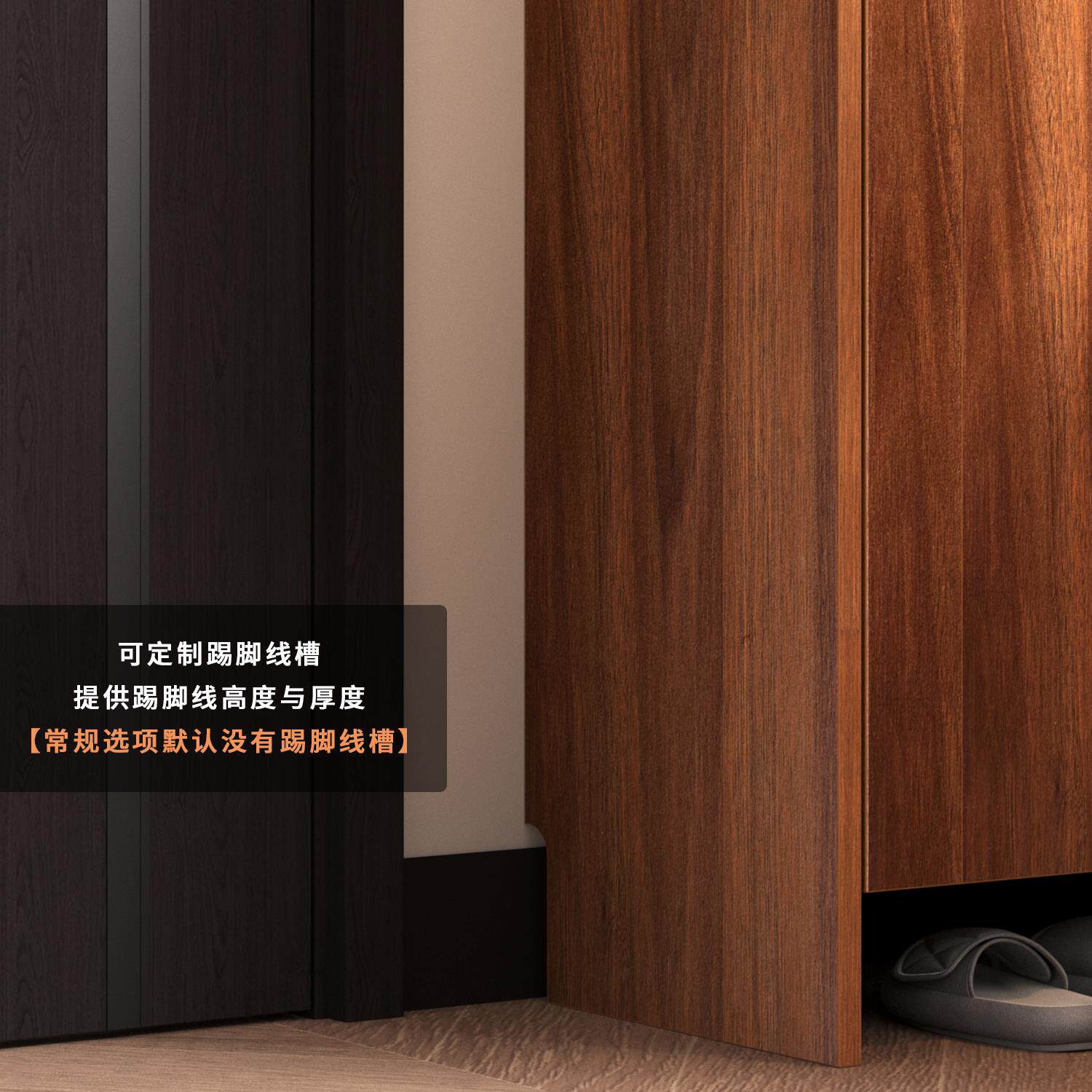 胡桃色小型鞋柜楼道入户超窄单门小尺寸鞋架家用玄关柜大容量收纳