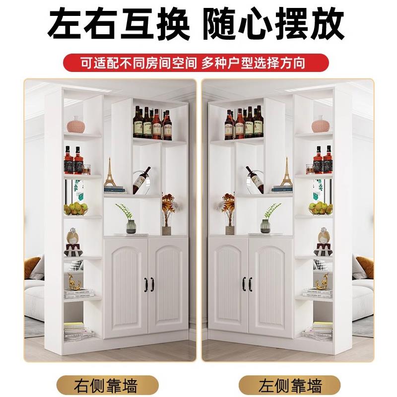 实木玄关柜鞋柜一体进门客厅隔断酒柜置物柜屏风时尚客厅遮挡