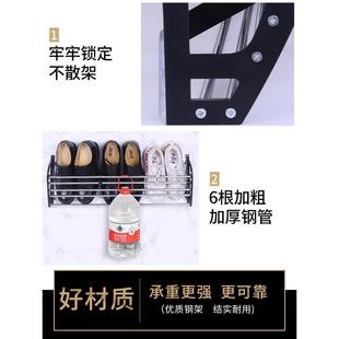 定制防盗门鞋架黏贴超薄鞋柜磁粘门上壁挂式挂鞋架门口挂式免打孔