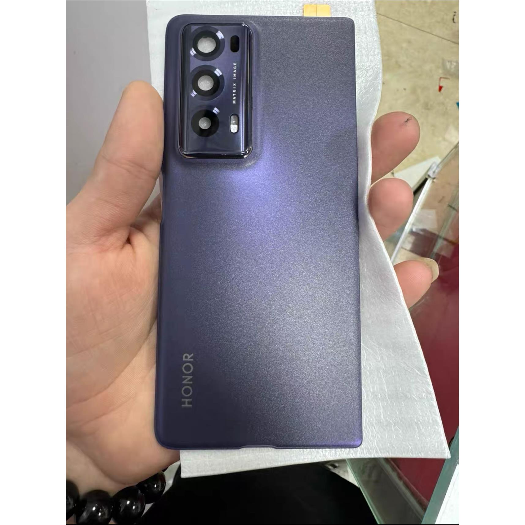 适用荣耀Magic v2折叠手机原装玻璃后盖魔术V2原厂素皮后盖电池盖