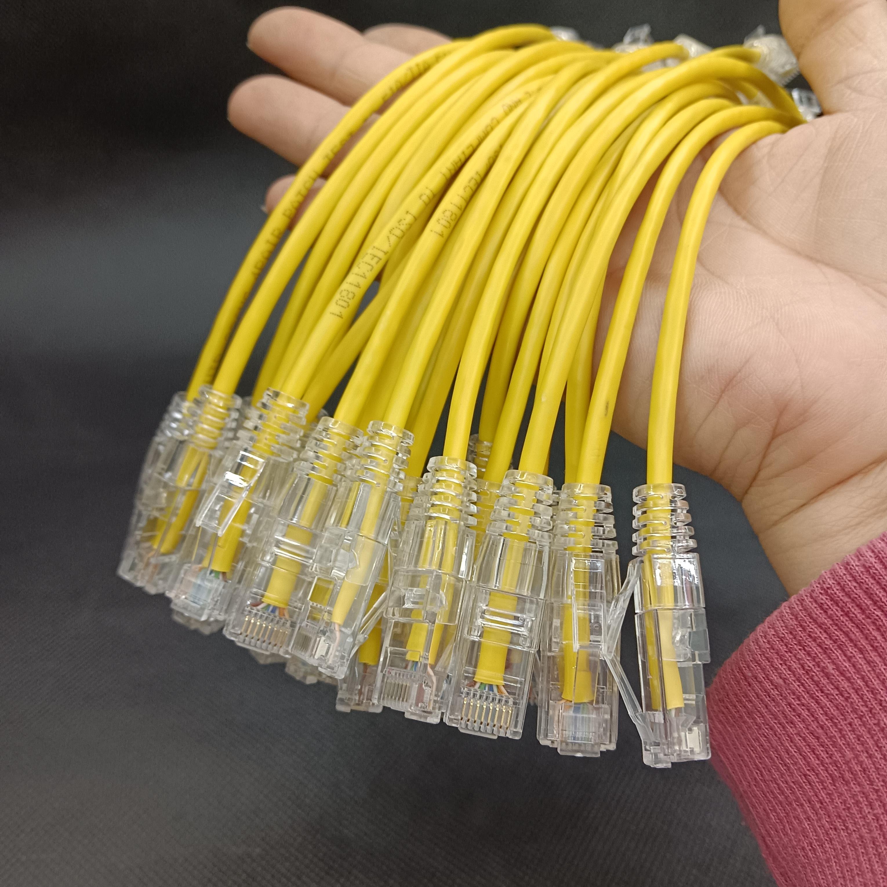 超六类千兆细软28Awg多股无氧铜高速家用/机房网线CAT6A网络跳线