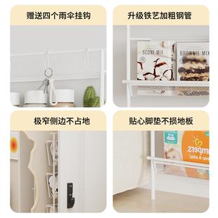 鞋 架子门后小型置物架省空间斜放式 柜 架家用门口入户极窄鞋 超薄鞋