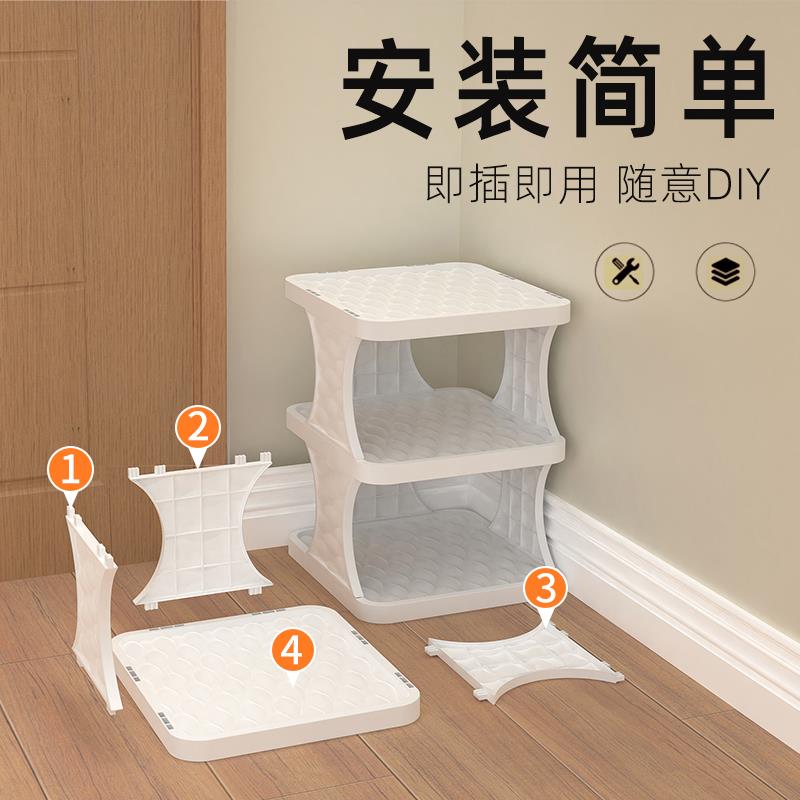 多层鞋柜夹缝宿舍组合省空间收纳神器小窄入门鞋架子家用门口简易